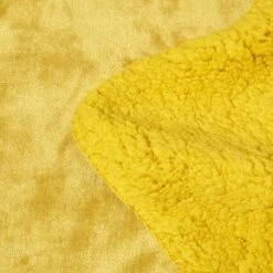Mustard Soft Velvet Fleece Throw 10 Mustard Soft Velvet Fleece Throw -Best Homeware Store sf2141c 4