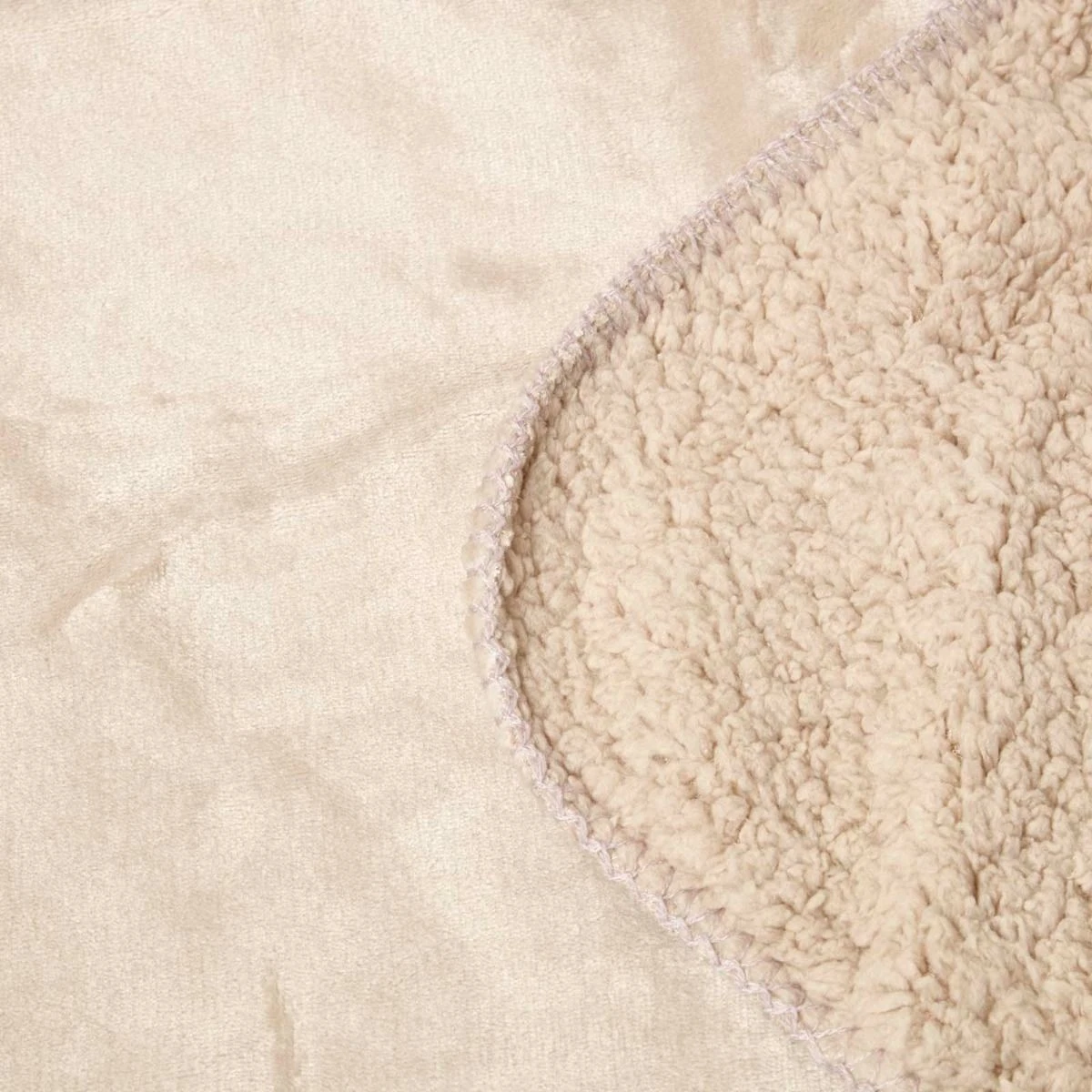 Natural Taupe Soft Velvet Fleece Throw 6 Natural Taupe Soft Velvet Fleece Throw - Image 4