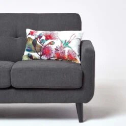 Hummingbird Filled Embroidered Cushion, 30 X 50 Cm 9 Hummingbird Filled Embroidered Cushion, 30 X 50 Cm -Best Homeware Store sf2142 3