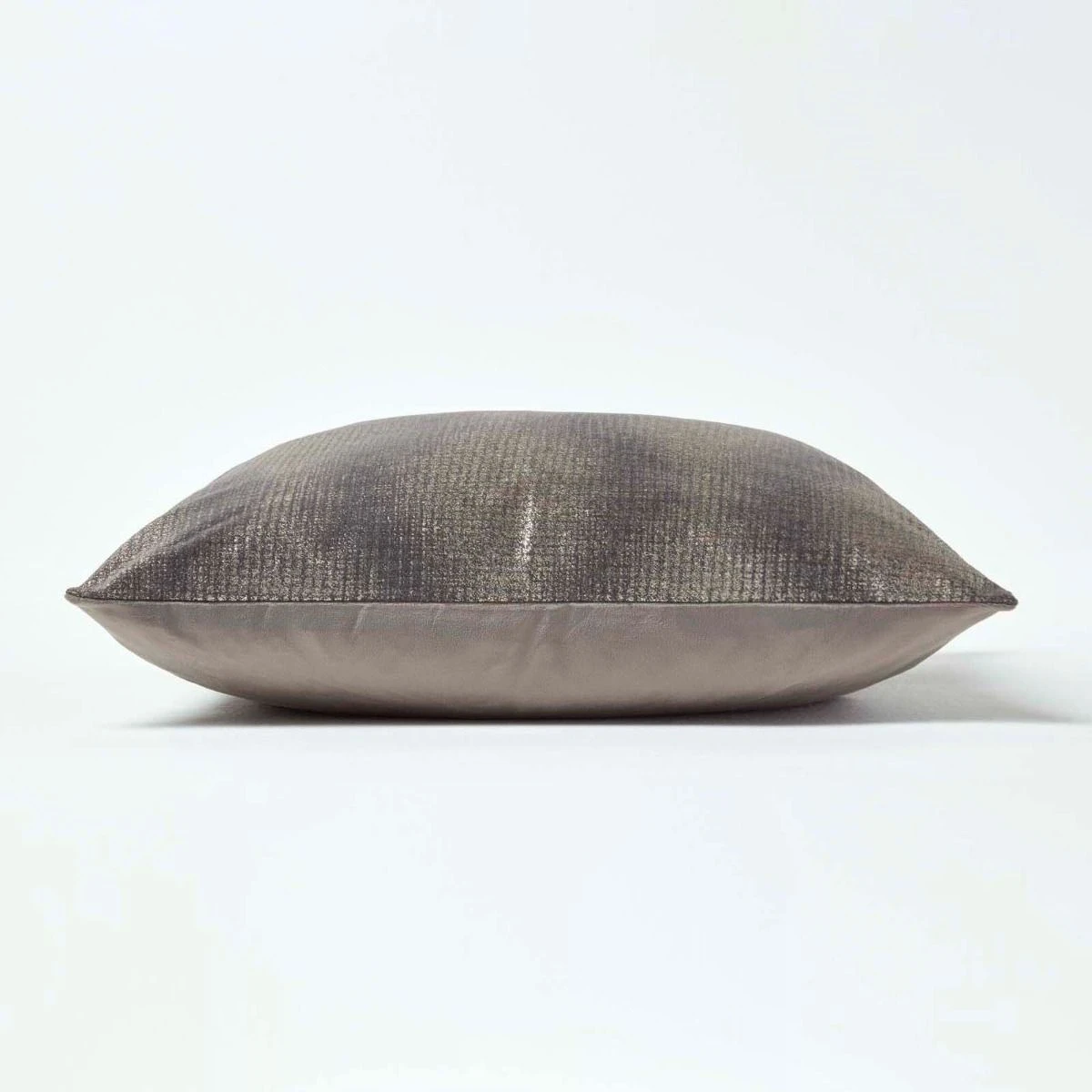 Metallic Silver Grey Filled Cushion, 50 X 50 Cm 6 Metallic Silver Grey Filled Cushion, 50 X 50 Cm - Image 4