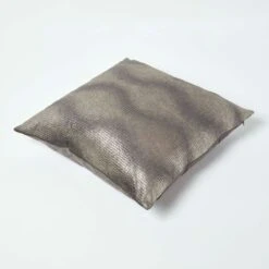 Metallic Silver Grey Filled Cushion, 50 X 50 Cm 11 Metallic Silver Grey Filled Cushion, 50 X 50 Cm -Best Homeware Store sf2149 5
