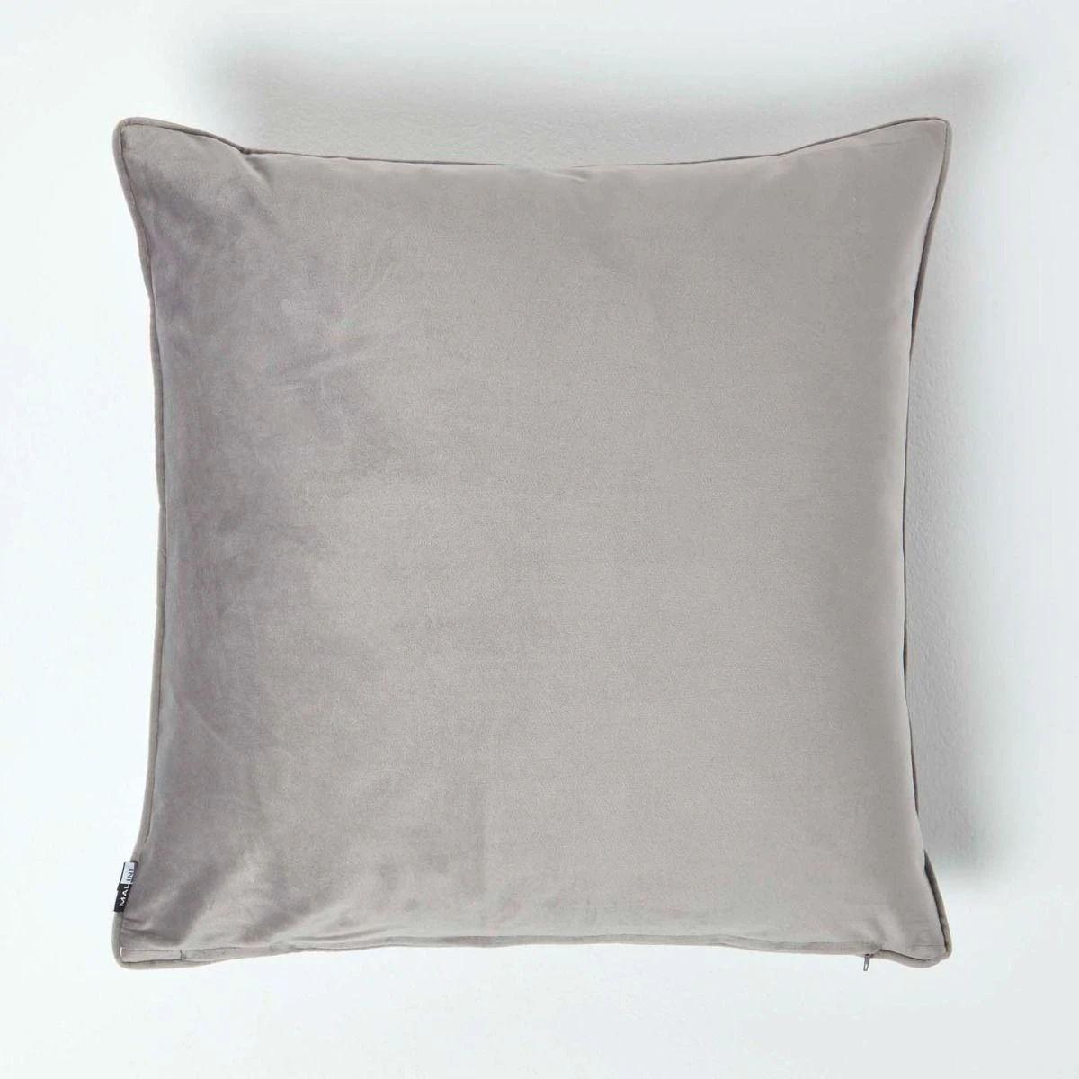 Soft Grey Velvet Filled Cushion, 50 X 50 Cm 4 Soft Grey Velvet Filled Cushion, 50 X 50 Cm - Image 2