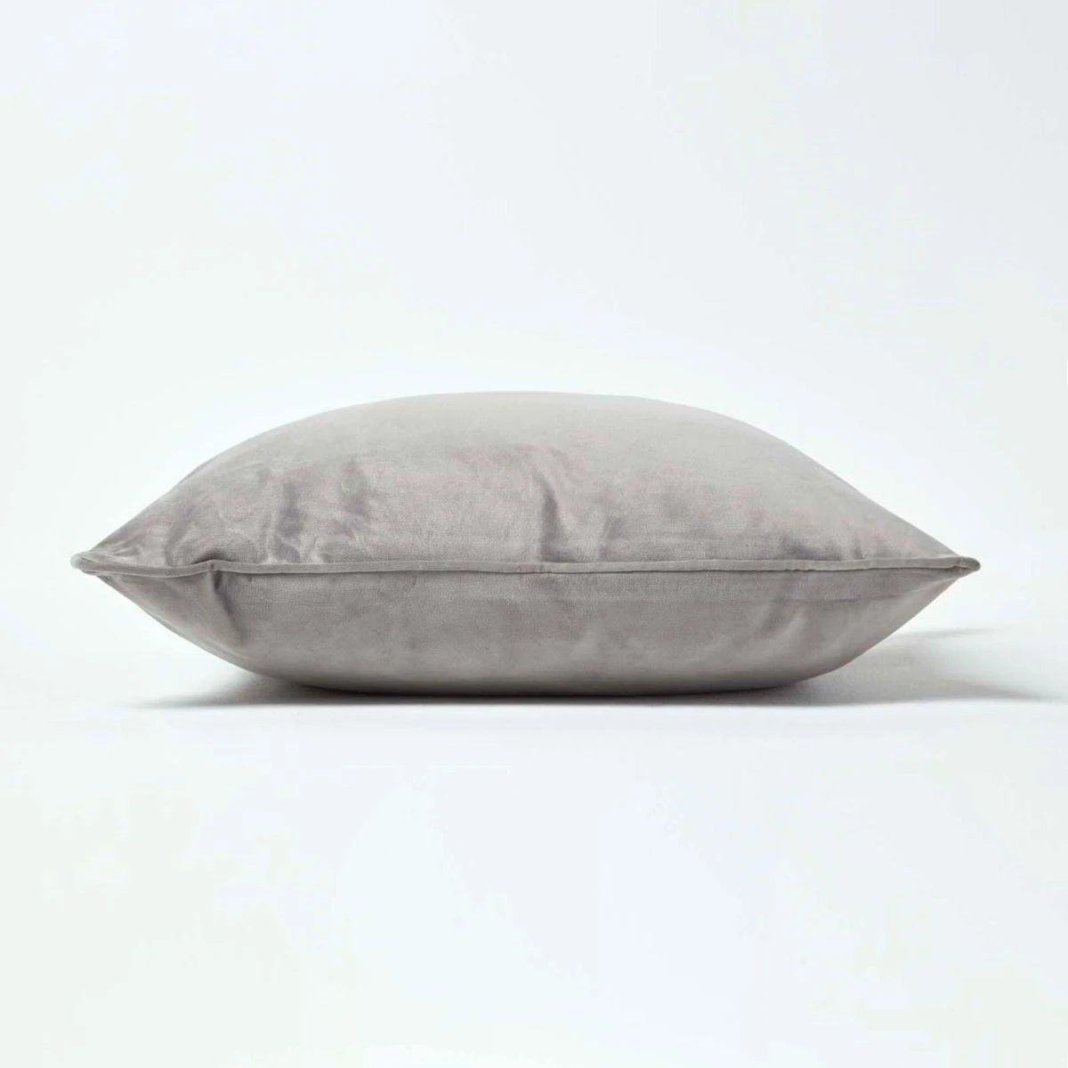 Soft Grey Velvet Filled Cushion, 50 X 50 Cm 6 Soft Grey Velvet Filled Cushion, 50 X 50 Cm - Image 4