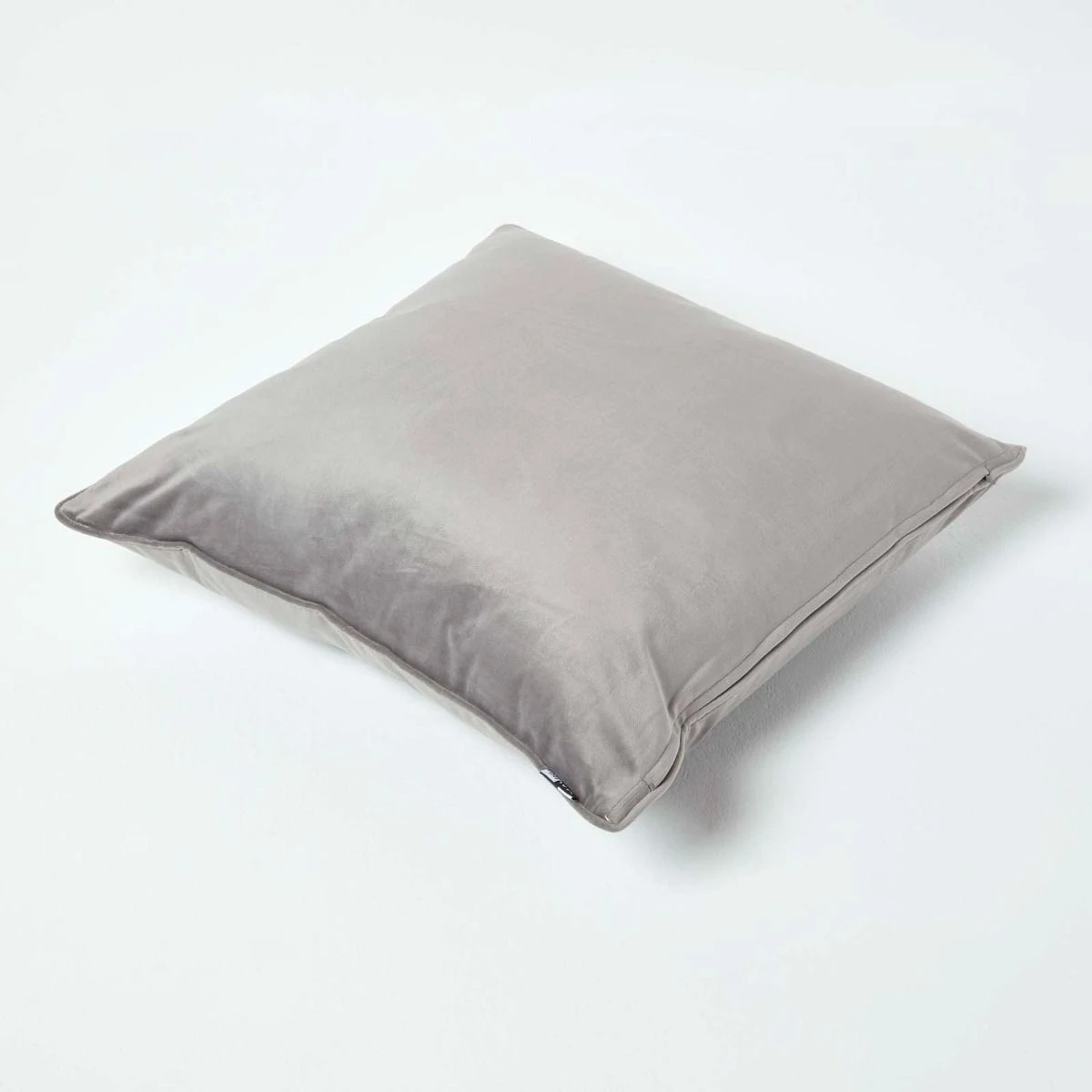 Soft Grey Velvet Filled Cushion, 50 X 50 Cm 7 Soft Grey Velvet Filled Cushion, 50 X 50 Cm - Image 5