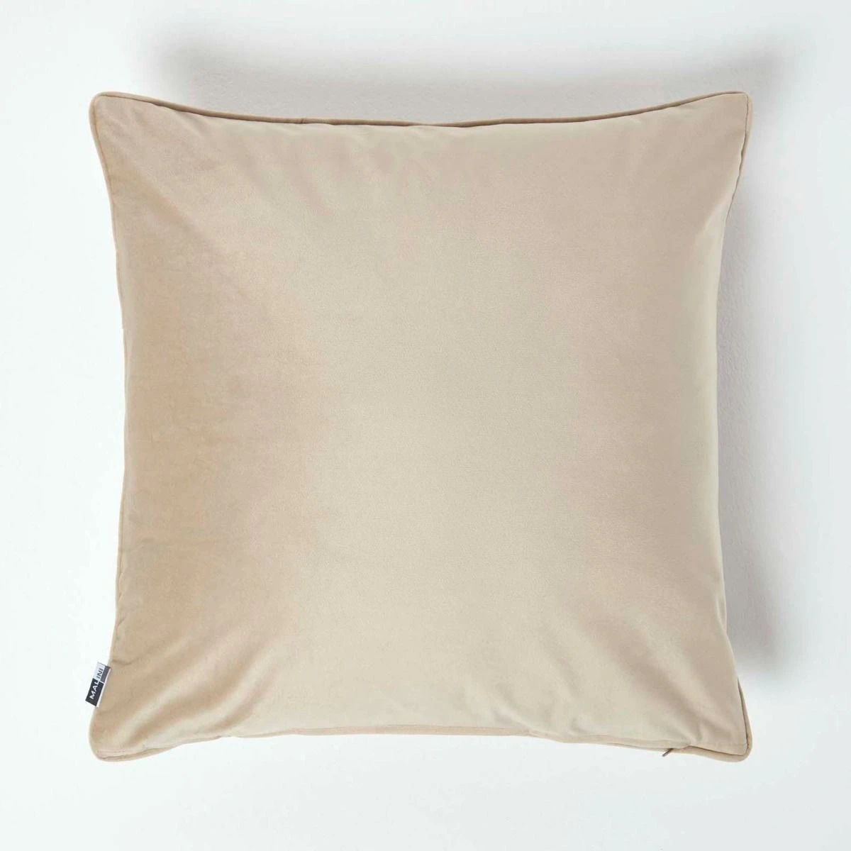 Soft Taupe Velvet Filled Cushion, 50 X 50 Cm 4 Soft Taupe Velvet Filled Cushion, 50 X 50 Cm - Image 2