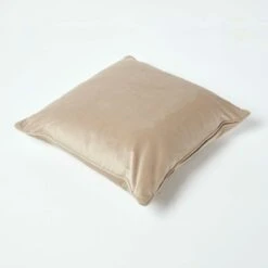 Soft Taupe Velvet Filled Cushion, 50 X 50 Cm 11 Soft Taupe Velvet Filled Cushion, 50 X 50 Cm -Best Homeware Store sf2152c 5