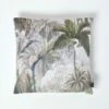 Green Printed Crane Filled Cushion, 45 X 45 Cm 2 Green Printed Crane Filled Cushion, 45 X 45 Cm -Best Homeware Store sf2153 1