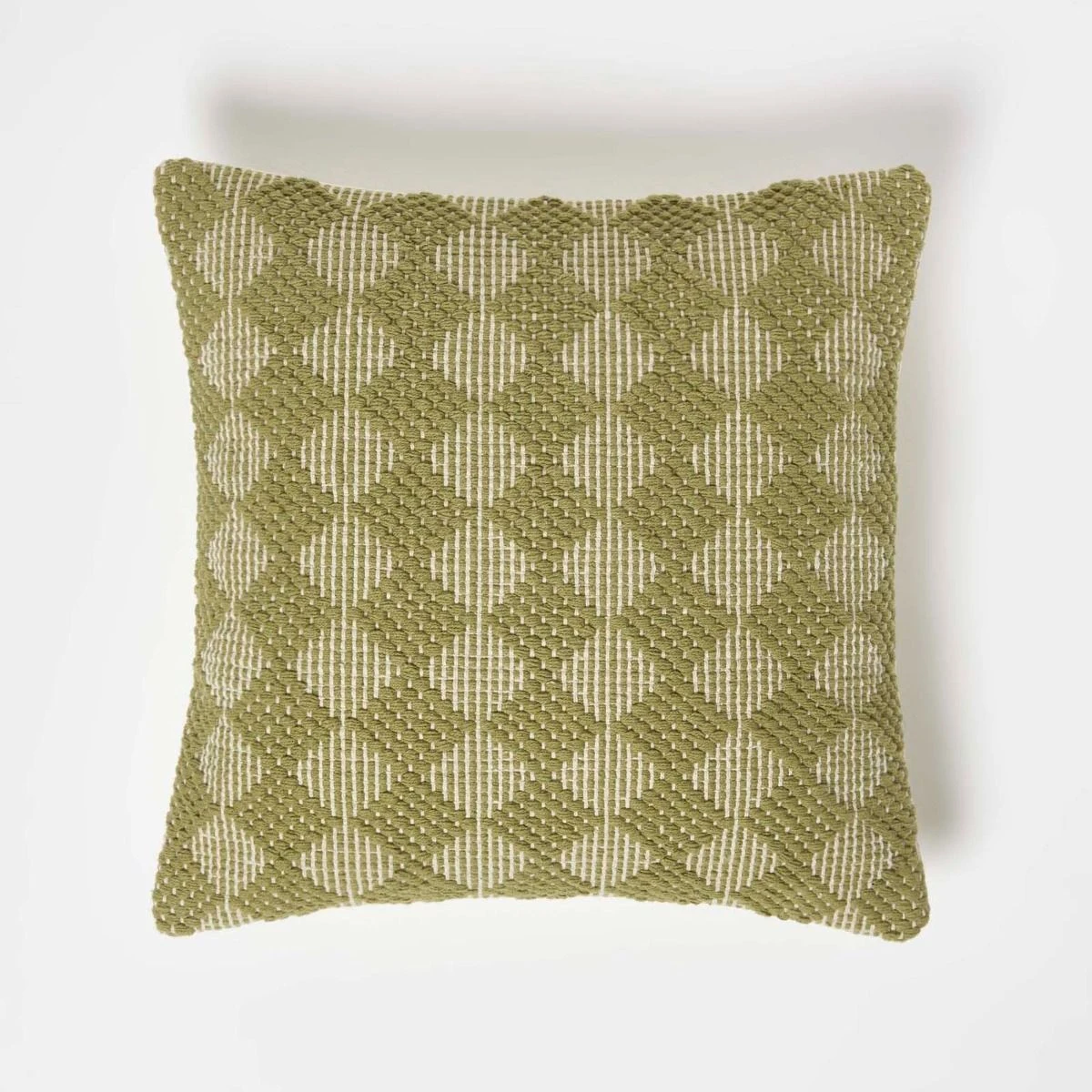 Lima Handwoven Textured Green Cushion 45 X 45 Cm 3 Lima Handwoven Textured Green Cushion 45 X 45 Cm