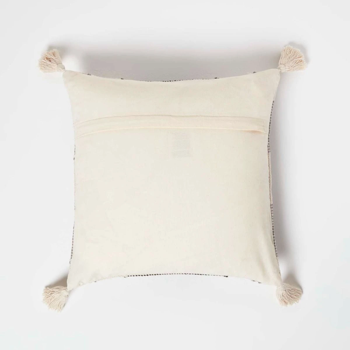 Malmo Handwoven Textured Grey & Black Cushion 45 X 45 Cm 5 Malmo Handwoven Textured Grey & Black Cushion 45 X 45 Cm - Image 3