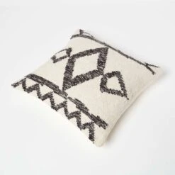 Koba Handwoven Traditional Black & Cream Cushion 45 X 45 Cm 11 Koba Handwoven Traditional Black & Cream Cushion 45 X 45 Cm -Best Homeware Store sf2230 5