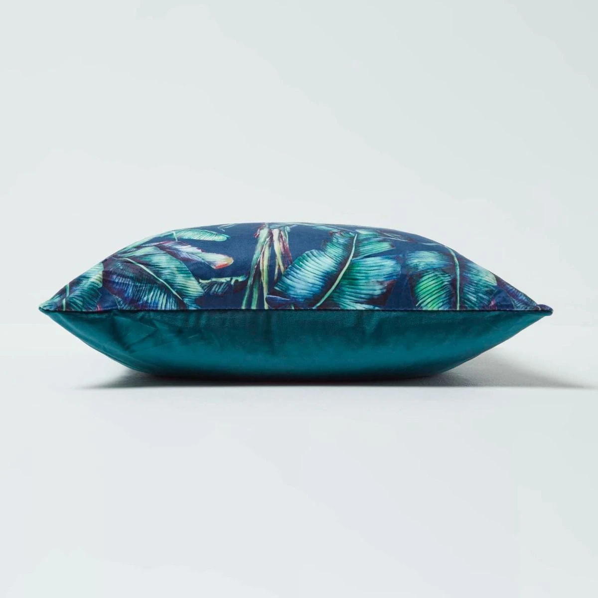 Navy Tropical Banana Leaf Velvet Filled Cushion 46 X 46 Cm 6 Navy Tropical Banana Leaf Velvet Filled Cushion 46 X 46 Cm - Image 4