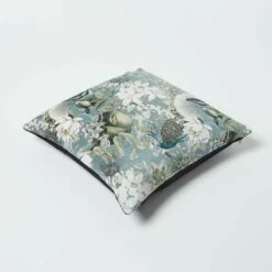 Floral Butterfly Garden Grey Velvet Filled Cushion 46 X 46 Cm 11 Floral Butterfly Garden Grey Velvet Filled Cushion 46 X 46 Cm -Best Homeware Store sf2253b 5