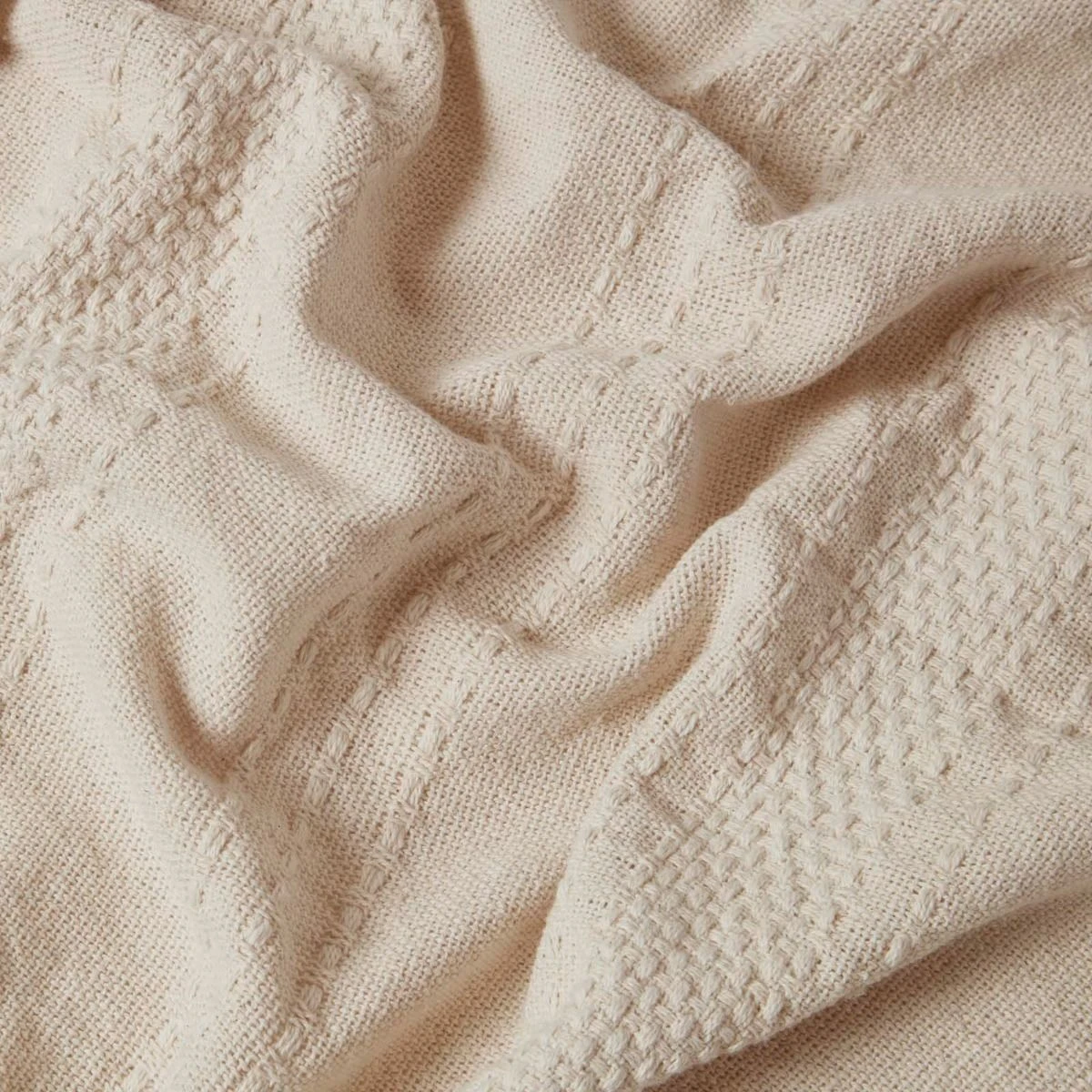 Kashi Natural Cotton Throw With Tassels 6 Kashi Natural Cotton Throw With Tassels - Image 4