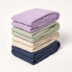 Kashi Sage Green Cotton Throw With Tassels 13 Kashi Sage Green Cotton Throw With Tassels -Best Homeware Store sf2265a 6 3