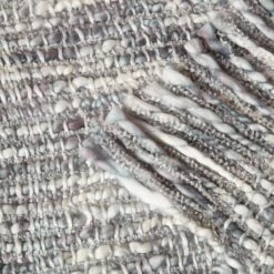 Ophelia Soft Grey Throw With Tassels 125 X 150 Cm 12 Ophelia Soft Grey Throw With Tassels 125 X 150 Cm -Best Homeware Store sf2271b 5