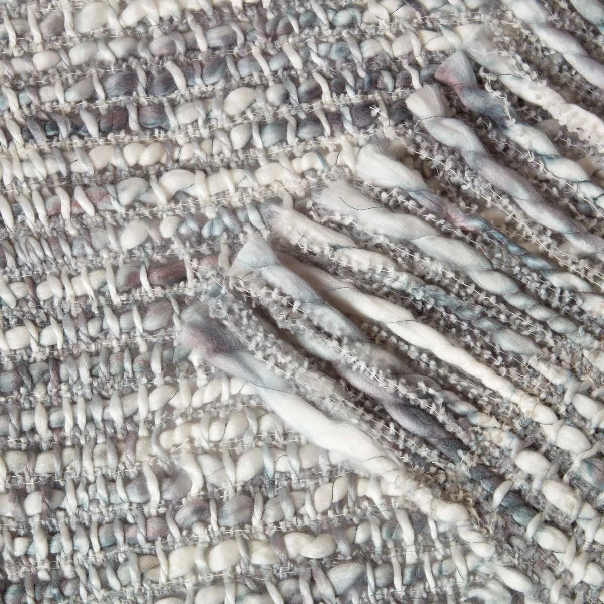 Ophelia Soft Grey Throw With Tassels 125 X 150 Cm 7 Ophelia Soft Grey Throw With Tassels 125 X 150 Cm - Image 5