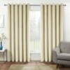 Thermal 100% Blackout Cream Velvet Curtains