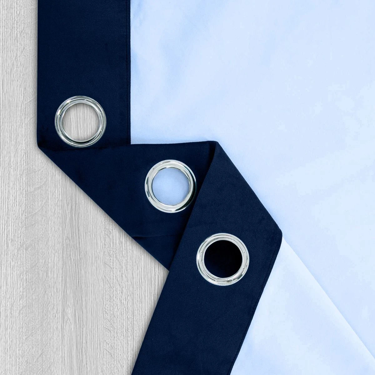 Thermal 100% Blackout Navy Velvet Curtains 6 Thermal 100% Blackout Navy Velvet Curtains - Image 4