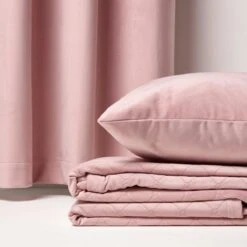 Thermal 100% Blackout Pink Velvet Curtains 13 Thermal 100% Blackout Pink Velvet Curtains -Best Homeware Store sf2291 06 6