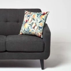 Mango Tree Green Filled Velvet Cushion 46 X 46 Cm 8 Mango Tree Green Filled Velvet Cushion 46 X 46 Cm -Best Homeware Store sf2312 2