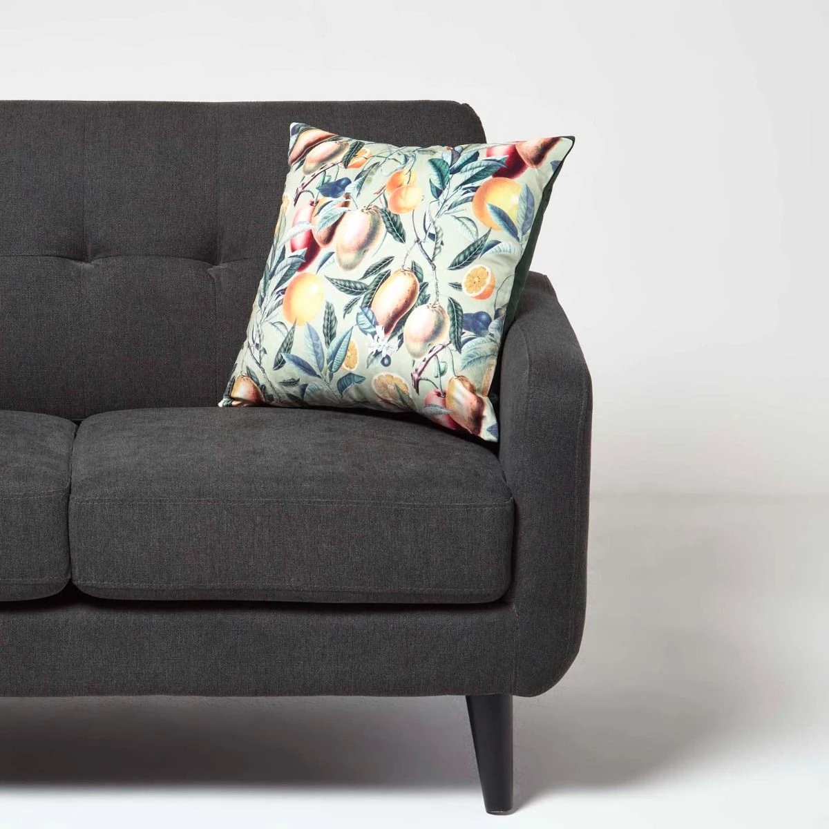 Mango Tree Green Filled Velvet Cushion 46 X 46 Cm 4 Mango Tree Green Filled Velvet Cushion 46 X 46 Cm - Image 2