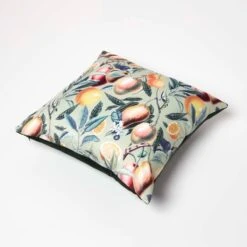 Mango Tree Green Filled Velvet Cushion 46 X 46 Cm 11 Mango Tree Green Filled Velvet Cushion 46 X 46 Cm -Best Homeware Store sf2312 5