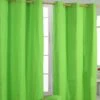 Cotton Plain Green Ready Made Eyelet Curtain Pair 1 Cotton Plain Green Ready Made Eyelet Curtain Pair -Best Homeware Store solid green curtain set shot